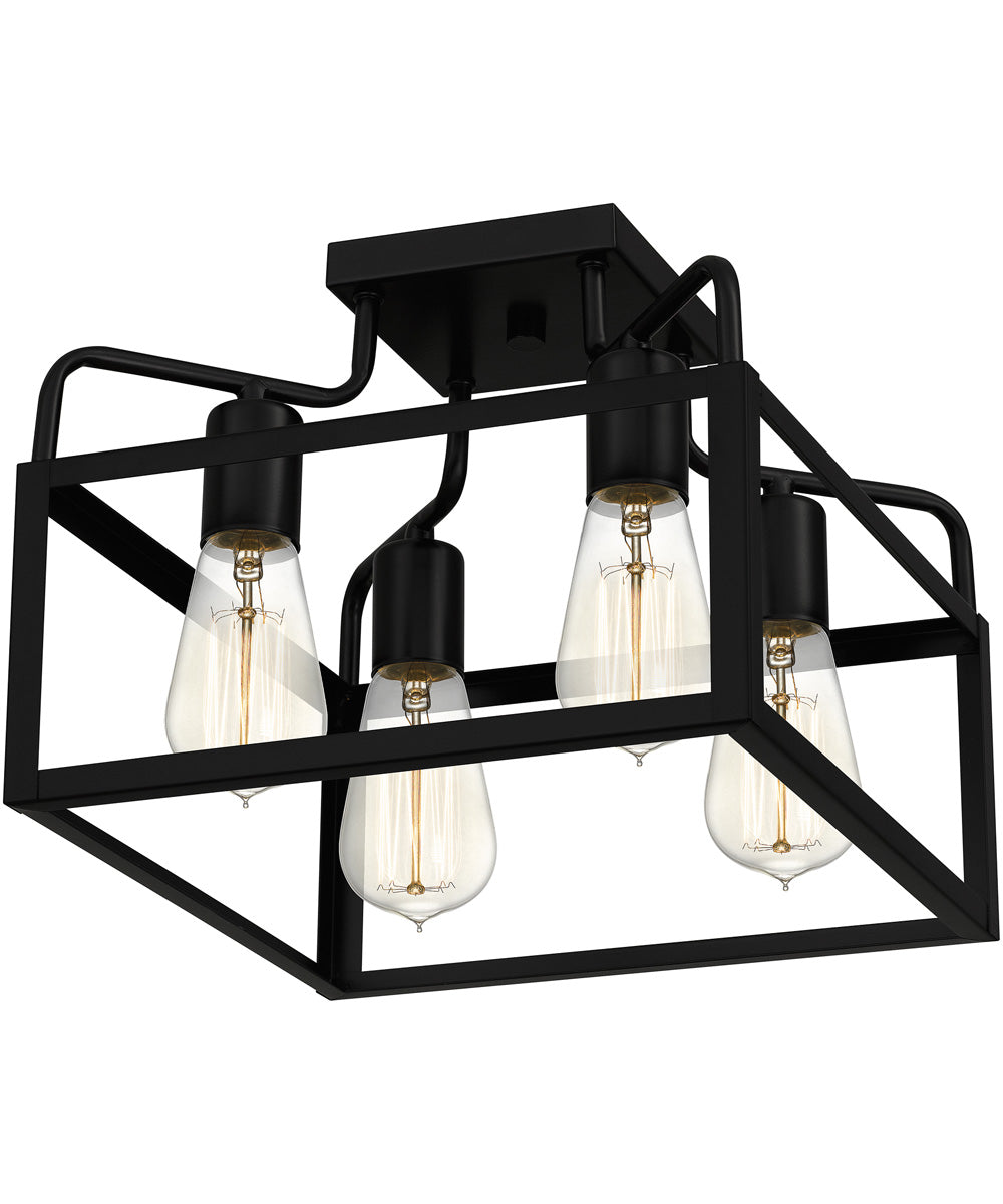 Paulsen 4-light Semi Flush Mount Matte Black