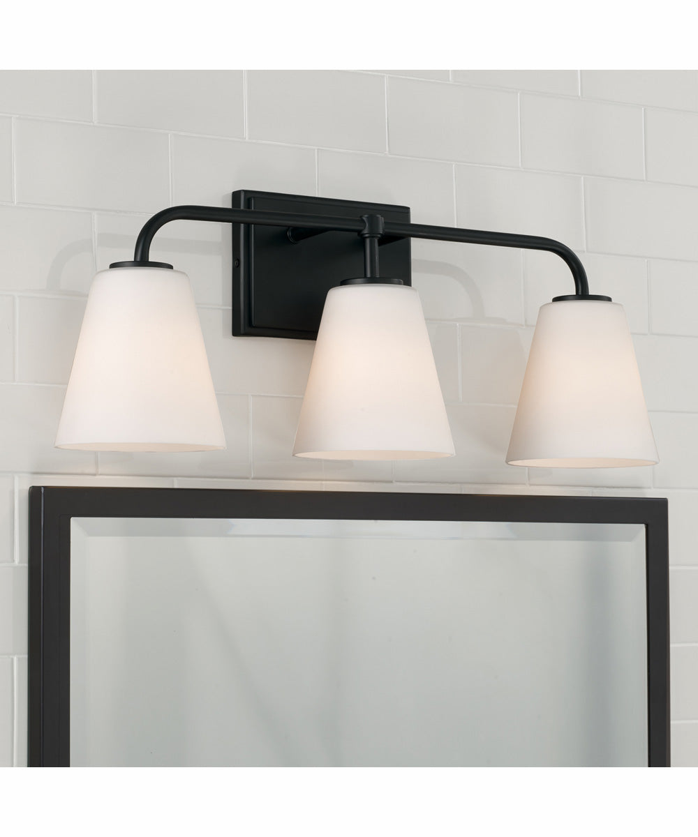 Brody 3-Light Vanity Matte Black
