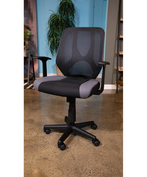 Beauenali Home Office Swivel Desk Chair Light Gray/Black