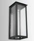 Hunt 1-Light Outdoor Wall Mount Rain or Shine - Black with Clear Glass