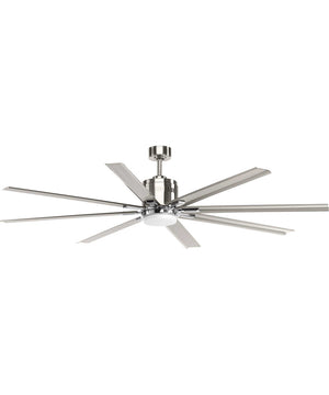 Vast 72" 18W LED Indoor/Outdoor 8-Blade Fan Brushed Nickel