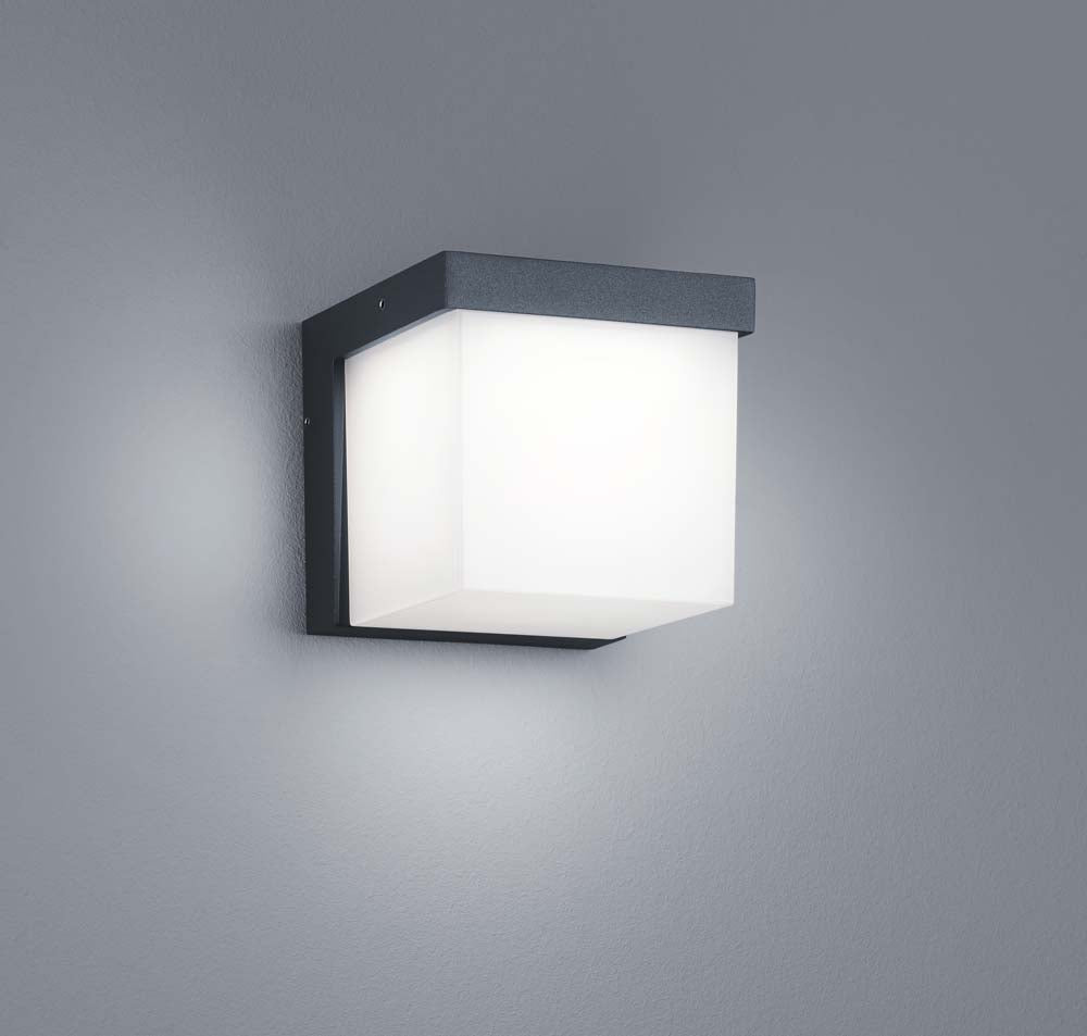 5"H Yangtze LED Outdoor Wall Sconce Dark Grey