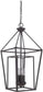 12"W Hudson 4-Light Foyer Light Oiled Bronze