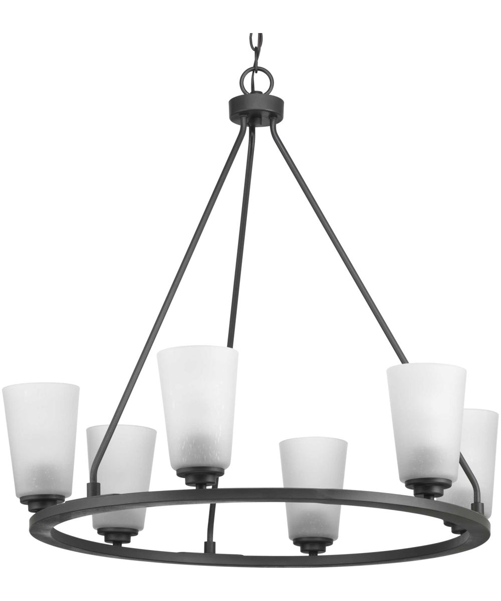 Debut 6-Light Farmhouse Chandelier Light Graphite