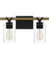 Devon Court Medium 2-light Bath Light Matte Black