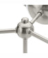 Atwell 3-Light Mid-Century Modern Semi-Flush Mount Brushed Nickel