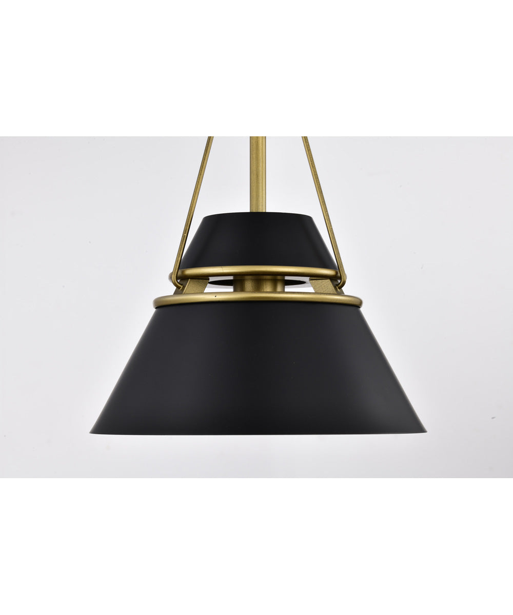 Adina 1-Light Pendant Matte Black
