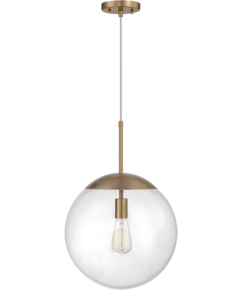 Gaze 1-Light Pendant Satin Brass
