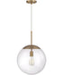 Gaze 1-Light Pendant Satin Brass