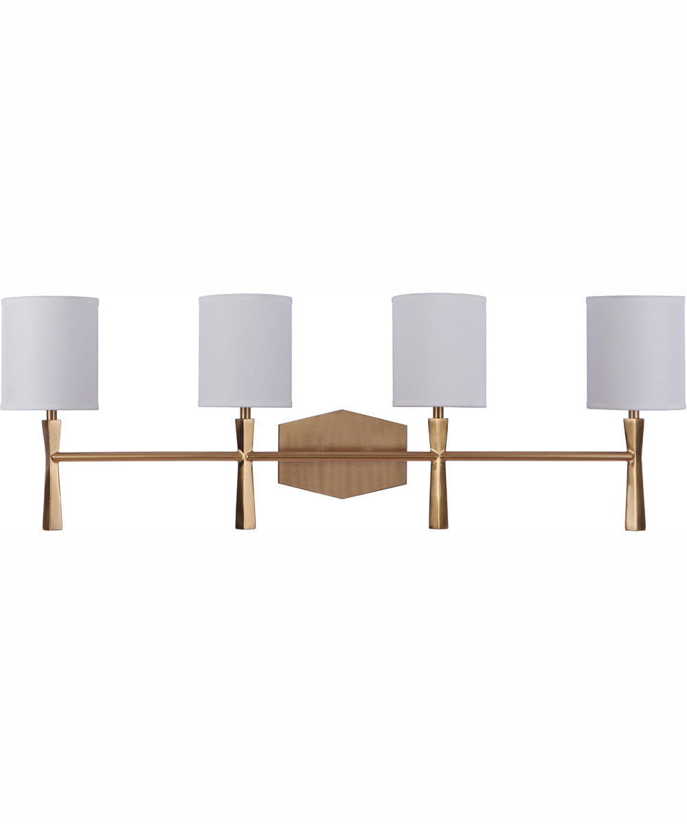 Chatham 4-Light Vanity Satin Brass