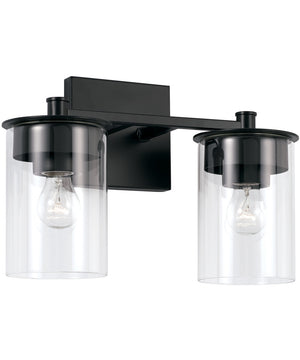 Mason 2-Light Vanity Matte Black