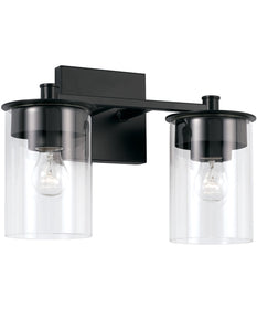 Mason 2-Light Vanity Matte Black
