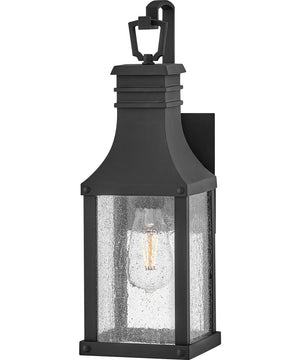 Beacon Hill 1-Light Small Wall Mount Lantern in Museum Black