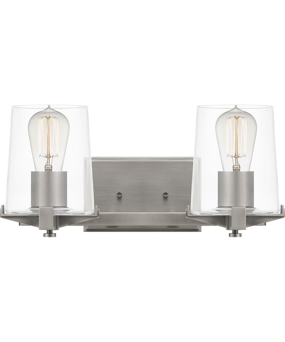 Perry Medium 2-light Bath Light Antique Nickel