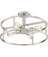 New Harbor Large 4-light Semi Flush Mount Brushed Nickel