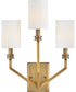 Moore 3-Light Medium Sconce in Heritage Brass
