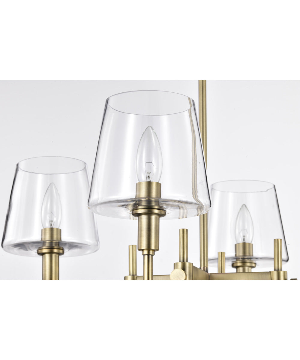 Brookside 4-Light Chandelier Vintage Brass