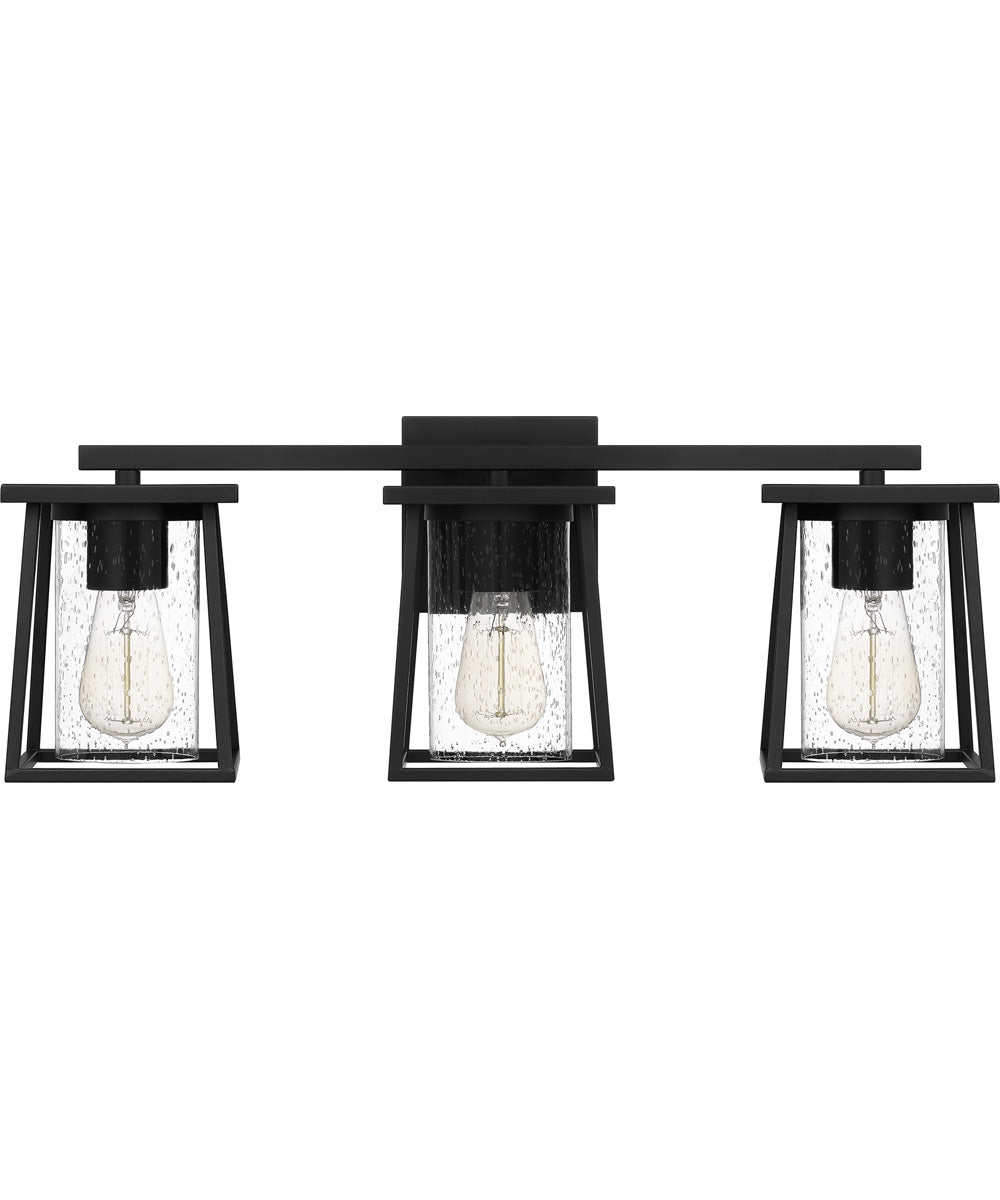 Lodge Large 3-light Bath Light Matte Black