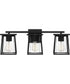 Lodge Large 3-light Bath Light Matte Black