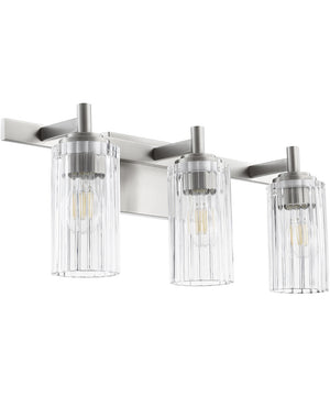 23"W 3-light Bath Vanity Light Satin Nickel