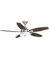 Graceful 54" 5 Blade Fan w/ LED Light Polished Chrome