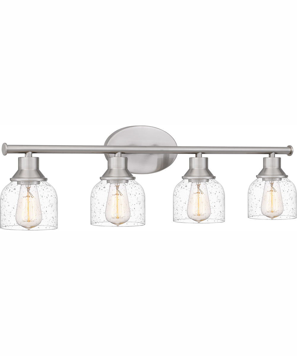 Caverly Extra Large 4-light Bath Light Brushed Nickel