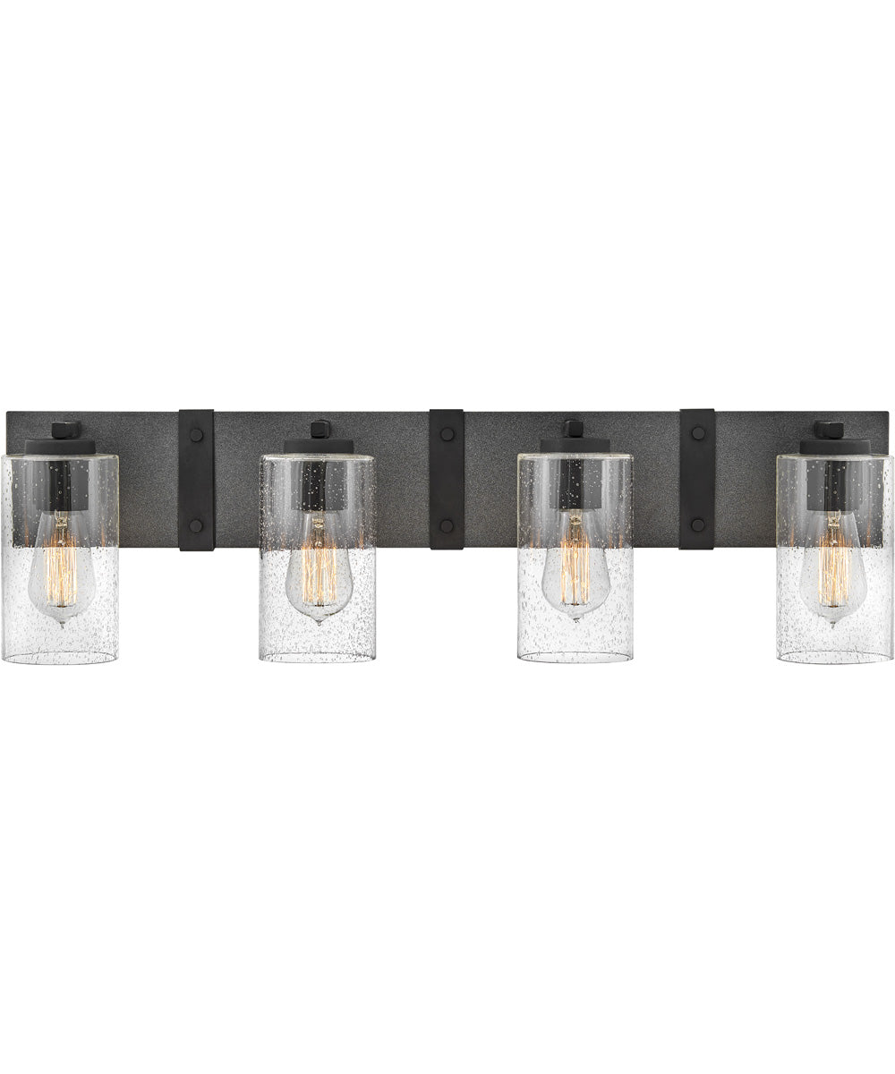 Sawyer 4-Light Vanity in Aged Zinc