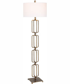 Link Brushed Gold Floor Lamp