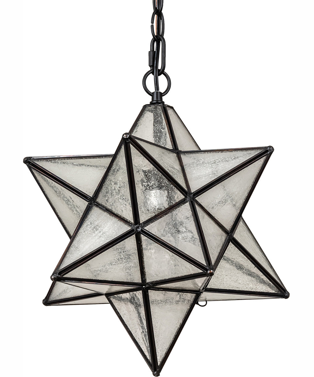 12" Wide Moravian Star Pendant