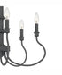 Adela 5-light Chandelier Mottled Black