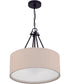 Duke 3-Light Pendant Flat Black