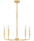 Abner 5-light Chandelier Aged Brass
