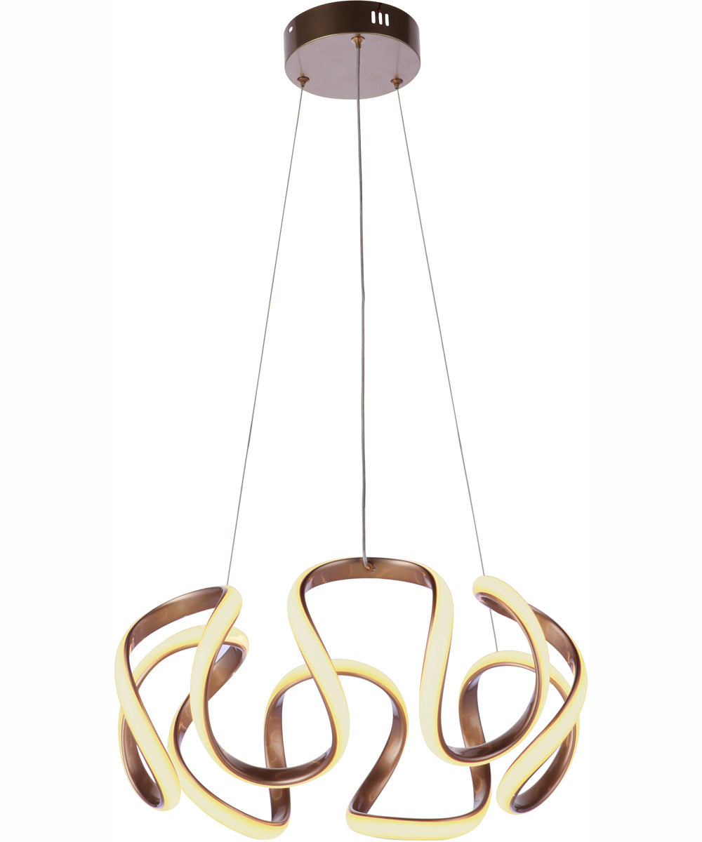 Pulse 1-Light Pendant Champagne Brass