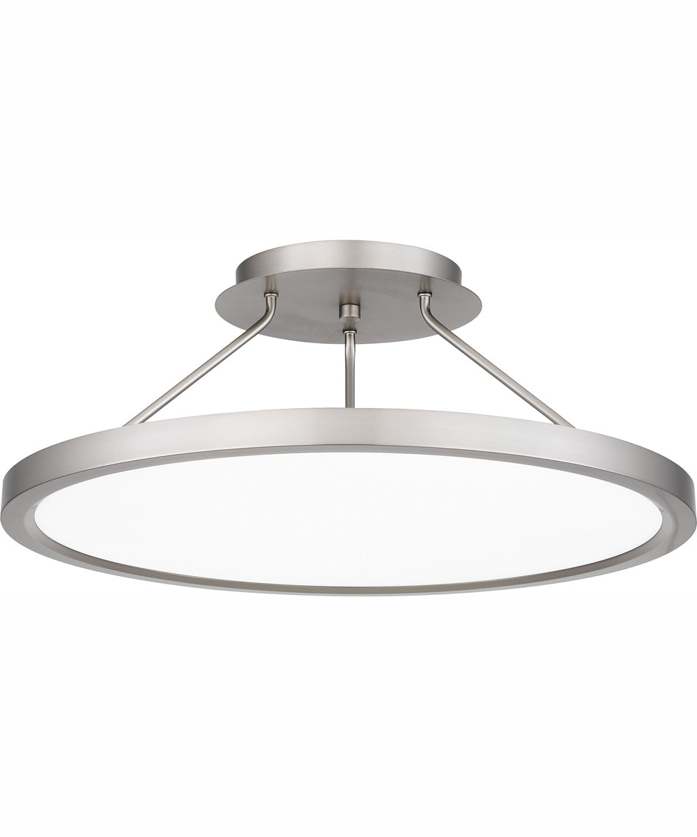 Outskirts Large Semi Flush Mount Brushed Nickel