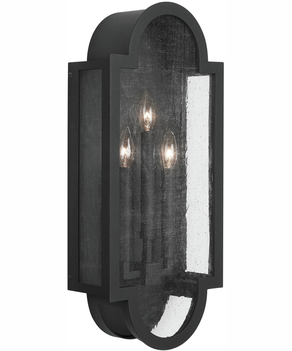 Monroe 3-Light Wall Mount Rain or Shine Black