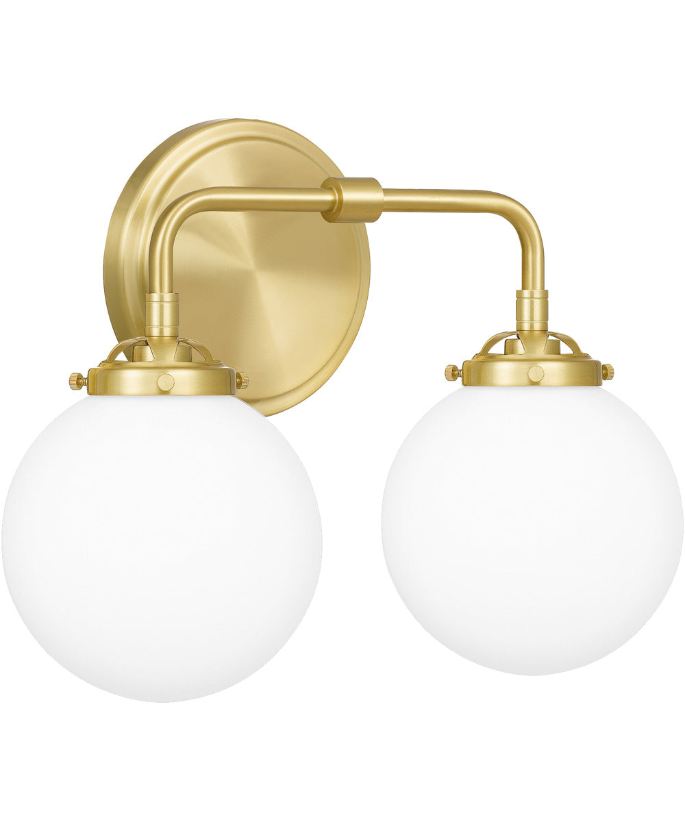 Landry Medium 2-light Bath Light Satin Brass