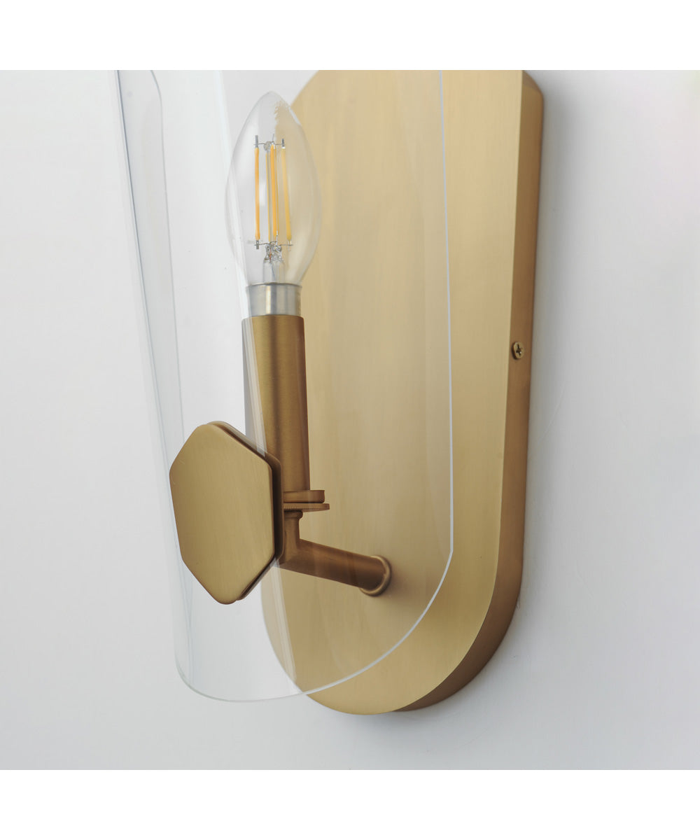 Armory 1-Light Wall Sconce Natural Aged Brass