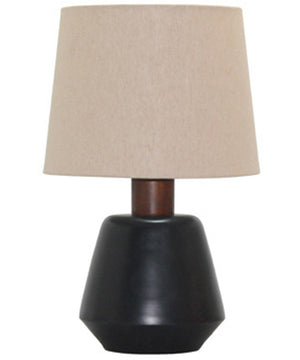 19"H Ancel Metal Table Lamp (1/CN) Black/Brown