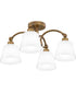 Quoizel Semi-Flush Mount Extra Large 4-light Semi Flush Mount Weathered Brass