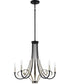 Jada 5-light Chandelier Matte Black