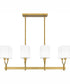 Parkington Small 8-light Island Light Aged Brass