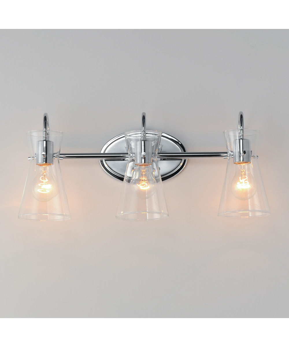 Ava 3-Light Bath Vanity Polished Chrome