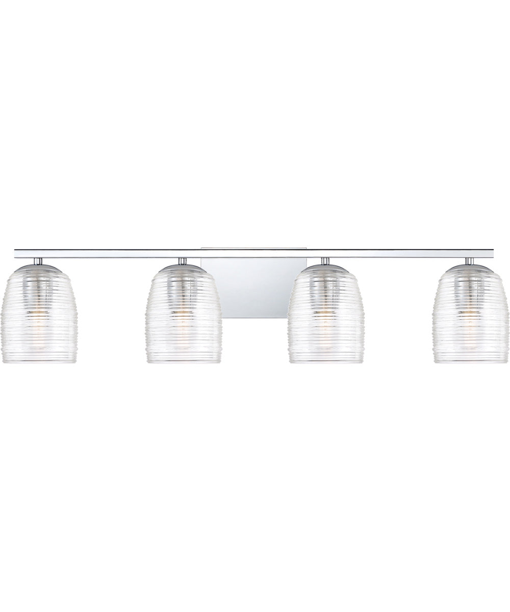 Realm Extra Large 4-light Bath Light Polished Chrome