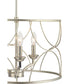 Landree 3-Light Luxe Chandelier Light Silver Ridge