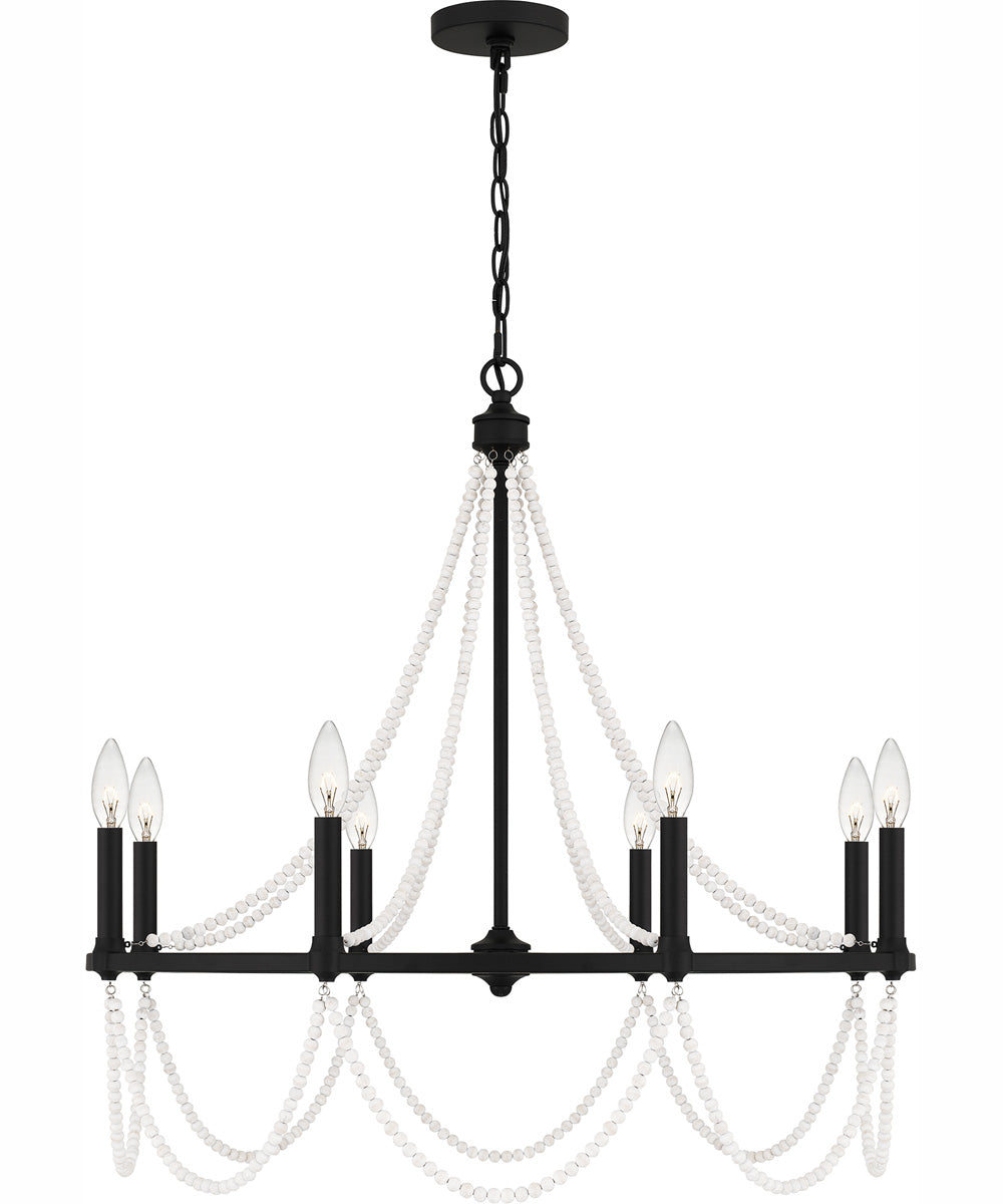 Brigitta 8-light Chandelier Matte Black