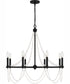 Brigitta 8-light Chandelier Matte Black
