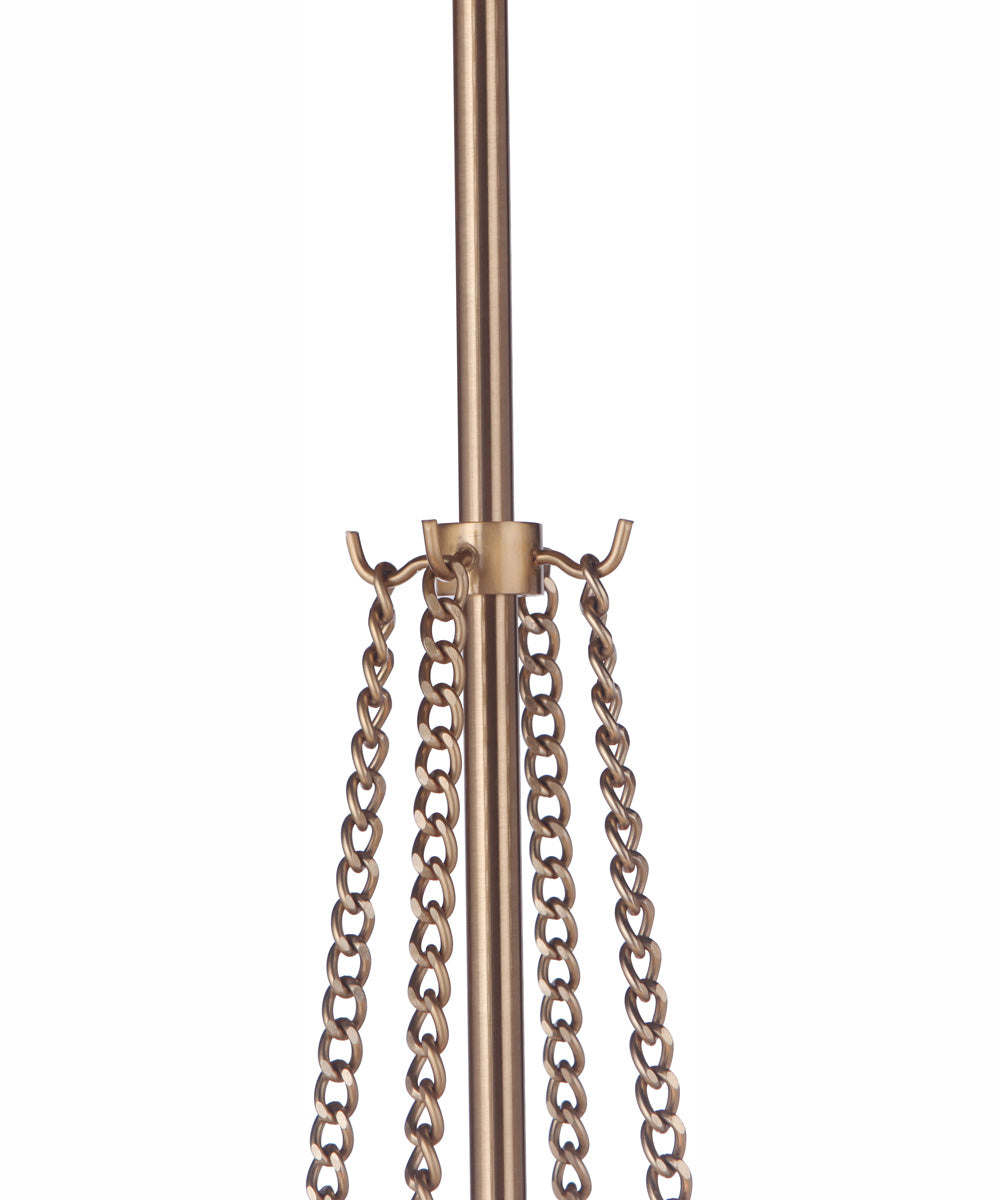 Guiding Star 4-Light Chandelier Satin Brass