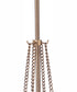 Guiding Star 4-Light Chandelier Satin Brass