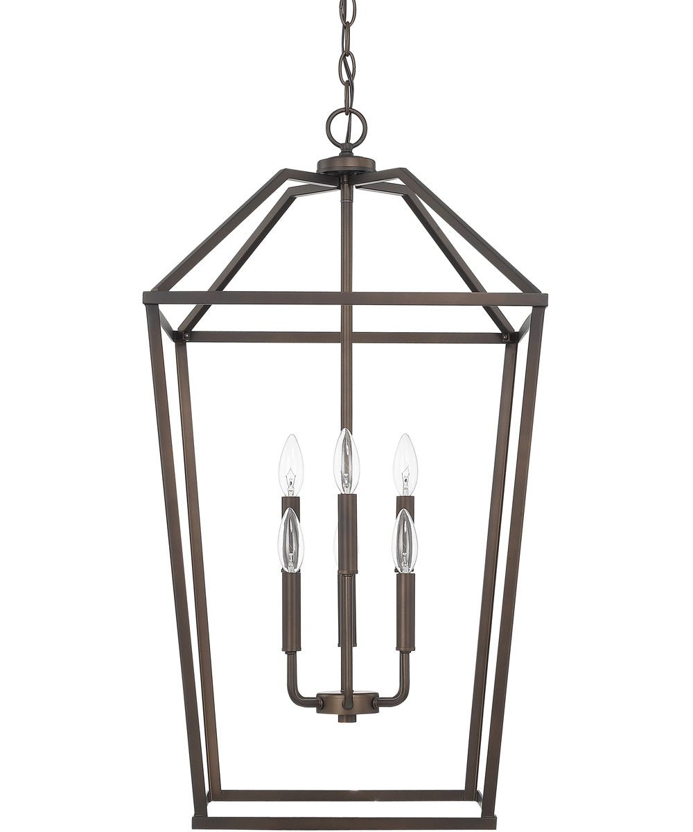6-Light Foyer In Bronze