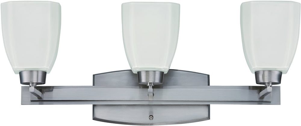 24"W Bridwell 3-Light Bath Vanity Light Brushed Satin Nickel